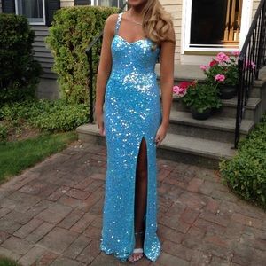 Primavera Sequin Evening Gown